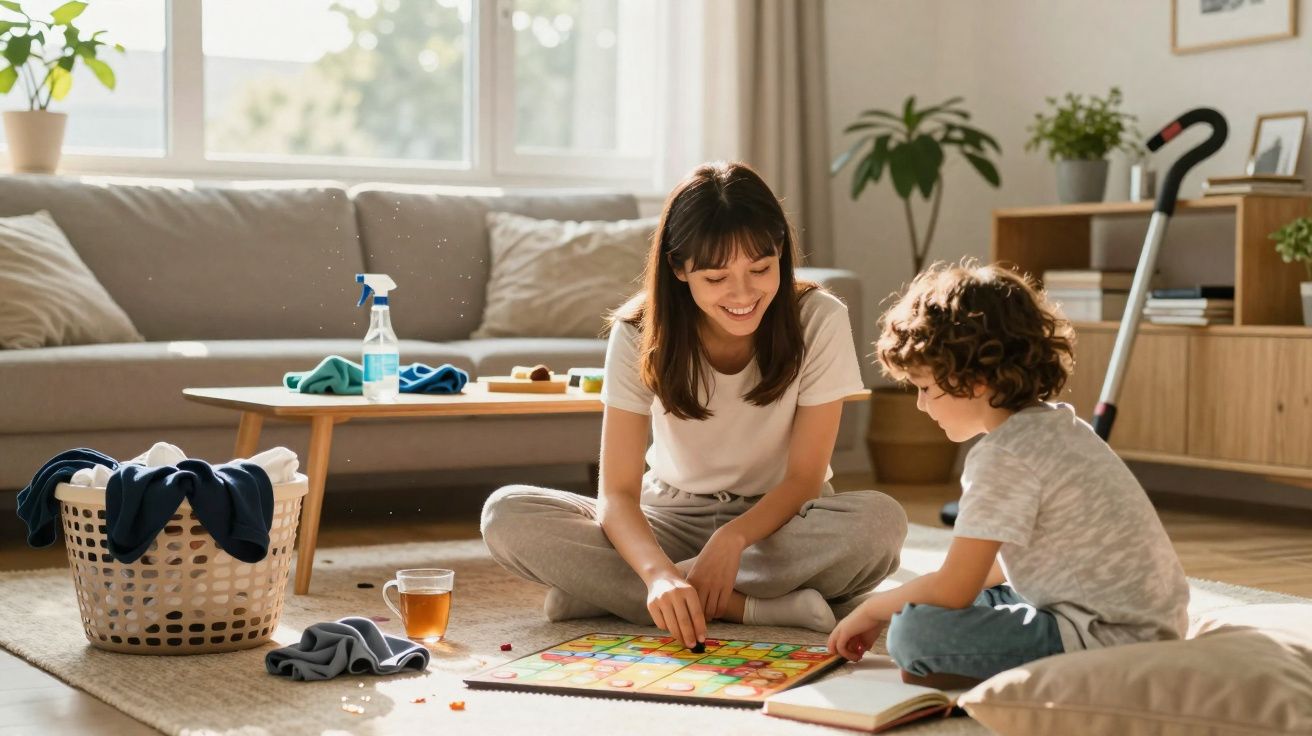 Limpar a casa todos os dias é uma pressão social desnecessária que rouba seu tempo livre e não traz real benefício a ninguém.